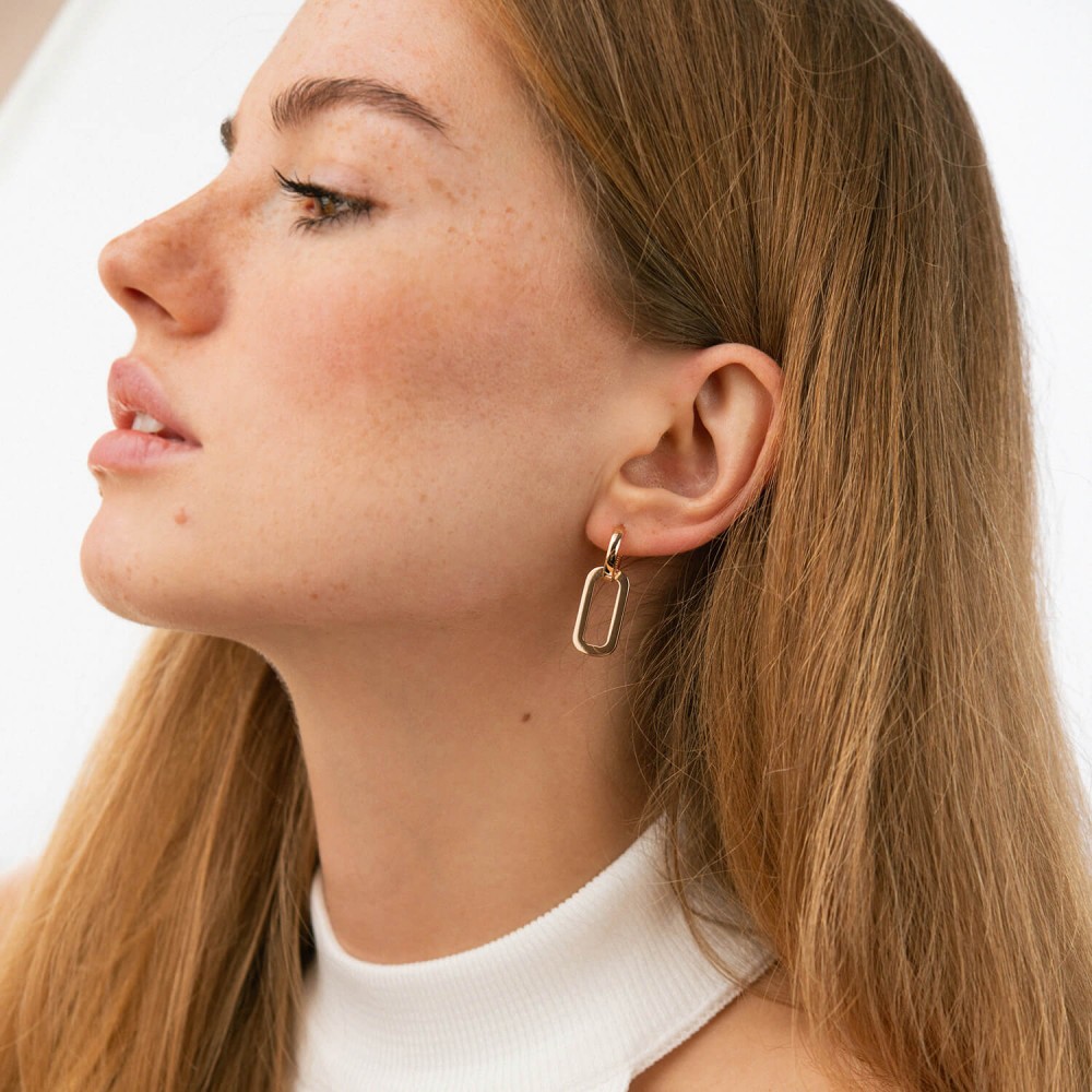 Сережки "Roxana" у червоному золоті с09203 Сережки "Roxana" у червоному золоті с09203