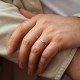 Каблучка в білому золоті к08387
