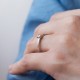 Серебряное кольцо "Сердечко" с фианитом 1612
