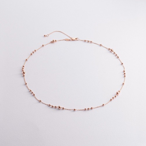 Колье "Шарики" в красном золоте кол02591