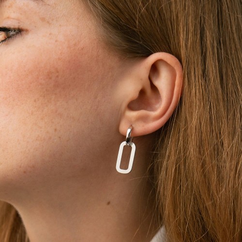 Серьги "Roxana" в белом золоте с09204