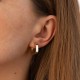 Сережки - кільця "Nora" у жовтому золоті с08945
