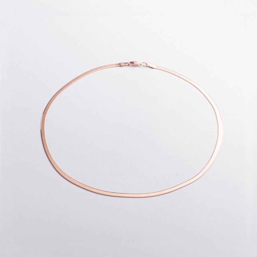 Кольє "Наомі" в червоному золоті (снейк) ц00514-3,5