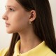 Серьги "Violet" в желтом золоте mini с09742