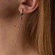Сережки "Кульки" з ланцюжками (жовте золото) с08272