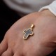 Православний хрест "Голгофський" (чорніння, позолота) 132720