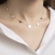 Золотое колье с сердечками кол01451