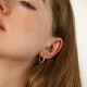 Сережки "Camilla" mini (червоне, біле золото) с09485