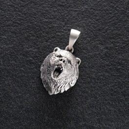 Срібний кулон "Ведмідь" 1234