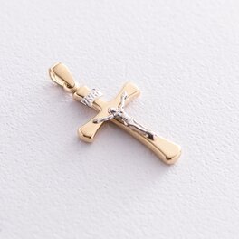 Золотой крест с распятием п03512