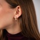 Сережки "Isabel" з фіанітами (червоне золото) с09525