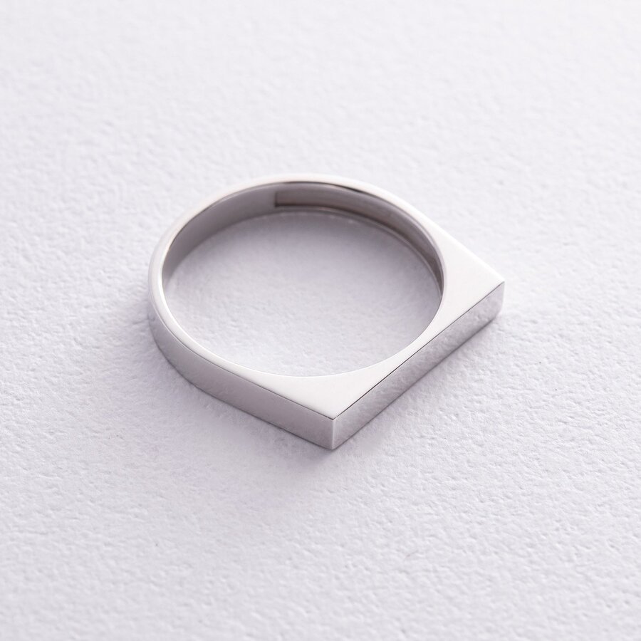 Кольцо в белом золоте (возможна гравировка) к07452