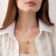 Колье "Megan" в красном золоте (Small) с фианитом кол02585