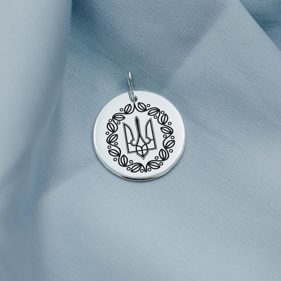 Срібний кулон Герб України "Тризуб" 132724герб2