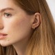 Серьги - кольца в желтом золоте с09255