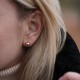 Золоті сережки - пусети "Кульки" (0.7 см) с06294