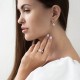 Золотые серьги с фианитами с04513