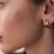 Серьги в красном золоте с07497