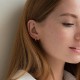 Серьги - кольца в желтом золоте (1.2 см) с07307