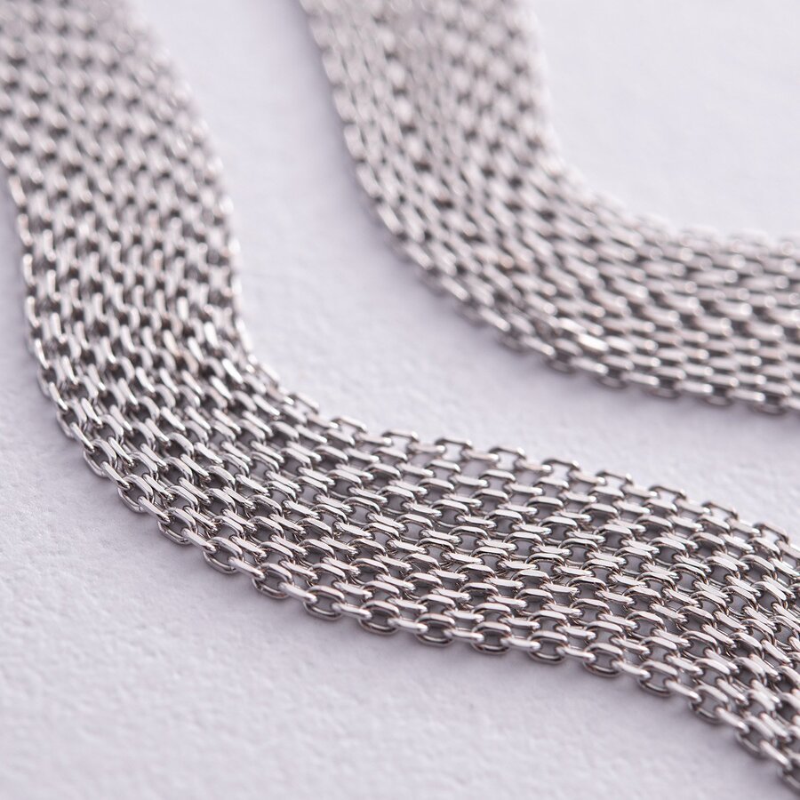 Срібні сережки - пусети "Елеонора" з ланцюжками 902-01200