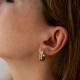 Серьги - кольца в желтом золоте с09659
