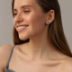 Серебряные серьги - кольца "Gina" 123552