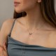 Кольє "Сердечко" у жовтому золоті 860602М