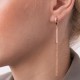 Серьги "Мечтательность" в красном золоте с07840