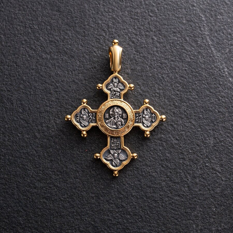 Православный крест "Господь Вседержитель. Похвала Богородице" 131641
