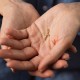 Хрест з розп'яттям (жовте золото) п03507