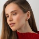 Серьги - кольца "Фантазия" в желтом золоте с09720