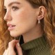 Сережки "Маленькі крапельки" у сріблі (2.6 см) 122497