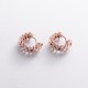 Серьги - кольца "Тереза" в красном золоте mini с09745