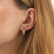 Сережки - кільця "Monica" у червоному золоті с09087