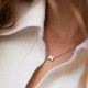 Серебряное колье с буквой "М" 1105 М