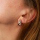 Сережки "Змії" у білому золоті с09470