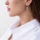 Серьги "Пантеры" в желтом золоте (фианиты) с07471