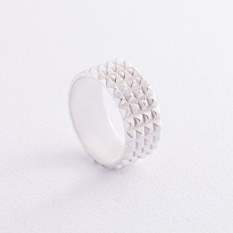 Широкое серебряное кольцо "Бьянка" 112692