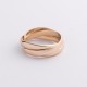 Золота каблучка "Кругообіг" (потрійна) к08019