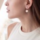 Серьги "Солнечные зайчики" в красном золоте с06749