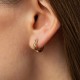 Серьги - кольца в желтом золоте с09520