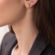 Сережки - пусети "Теона" у червоному золоті с07799
