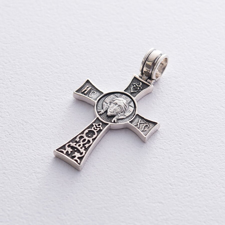 Православний хрест "Спаси і Збережи" з чорнінням 132474