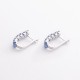 Серебряные серьги (кварц London Blue) 2483/1р-QLB