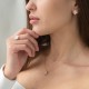 Колье "Клевер" в красном золоте (перламутр) кол01698