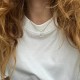 Серебряное колье "Волна" 908-01326