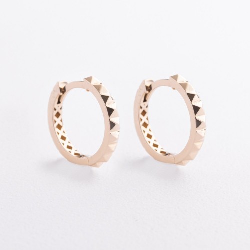 Сережки - жовте в жовтому золоті с09660