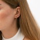 Серьги - кольца в красном золоте с08086