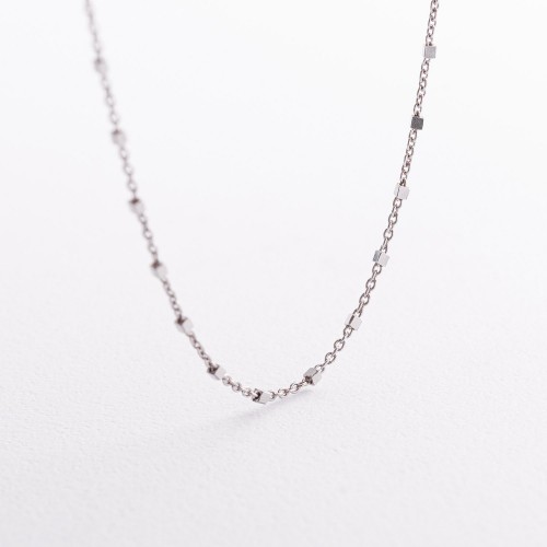 Серебряное колье "Кубики" 908-01596