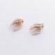 Сережки "Megan" у жовтому золоті (Small) с09085